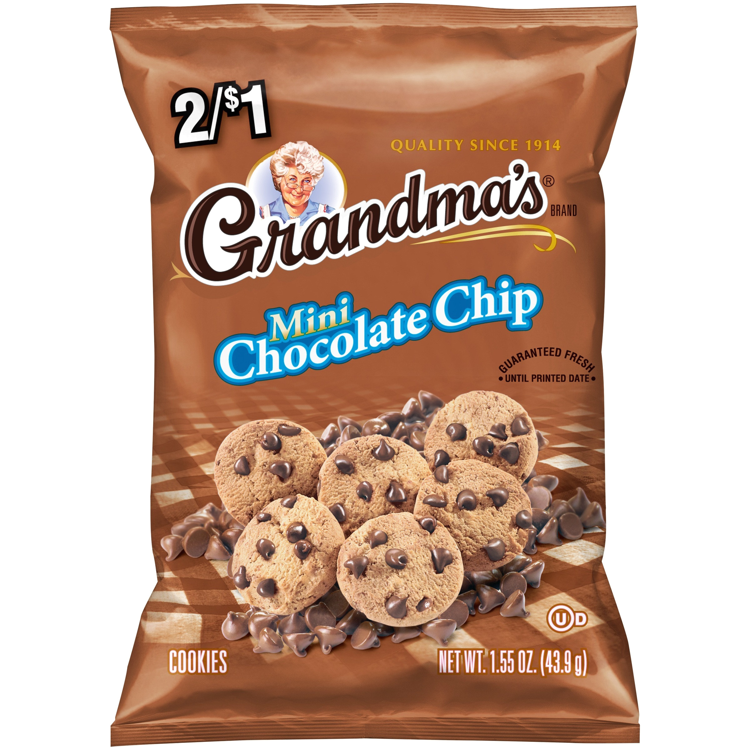 Cookie Delivery Bryan College Station Grandma S Mini Chocolate Chip Cookies 2 1 Prepriced 1 55 Oz Bag