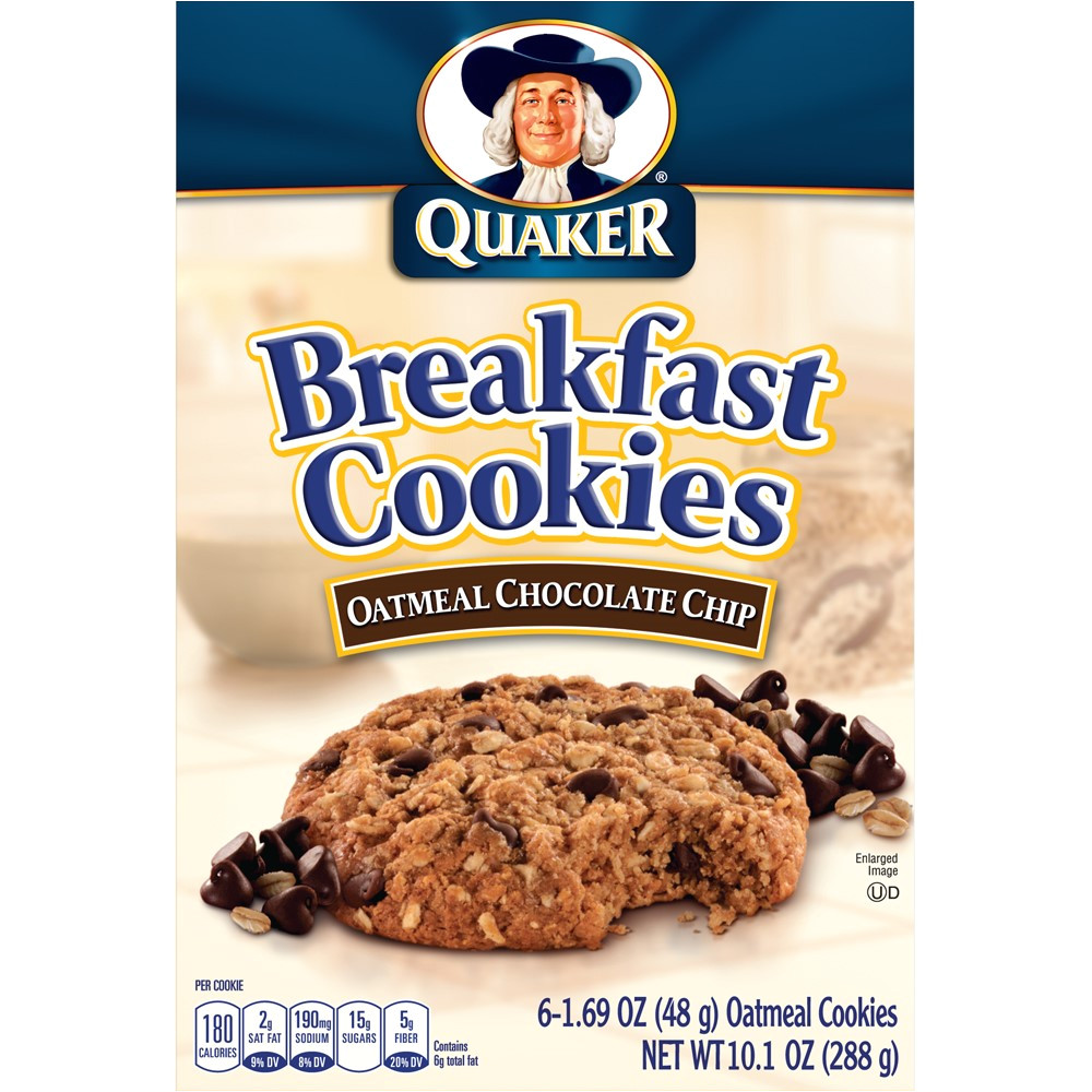 Cookie Delivery College Station Quaker Breakfast Cookies Oatmeal Chocolate Chip 6 Ct Walmart Com