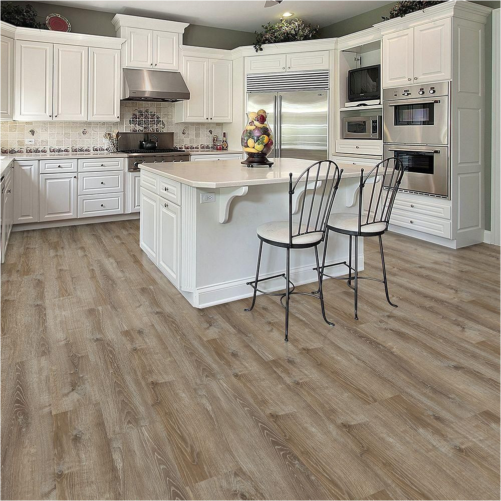 smoked oak almond luxury vinyl plank flooring 20 06 sq ft case i966101 the home depot