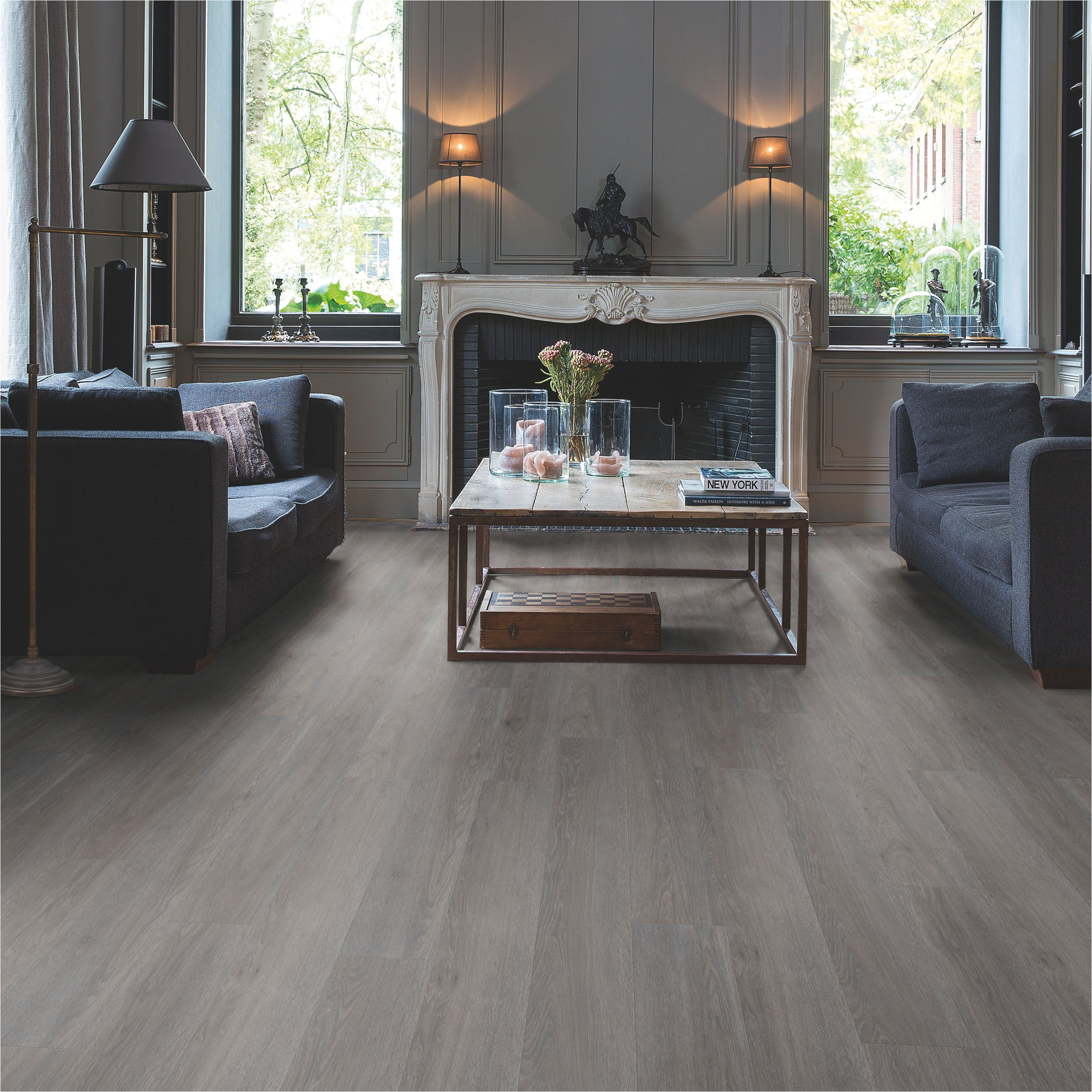paso dark grey oak effect waterproof luxury vinyl flooring tile 2 105 ma pack departments diy at b q