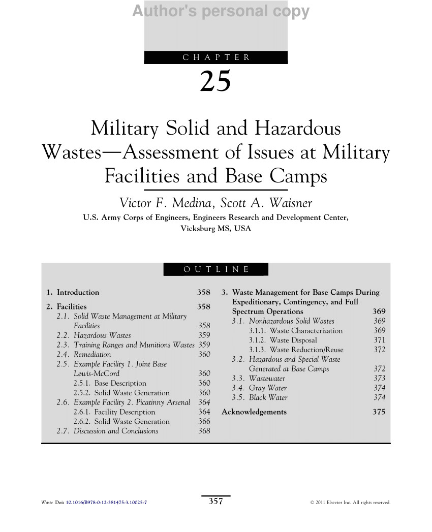 County Waste In Middletown Ny Pdf Military solid and Hazardous Waste assessment Of issues at