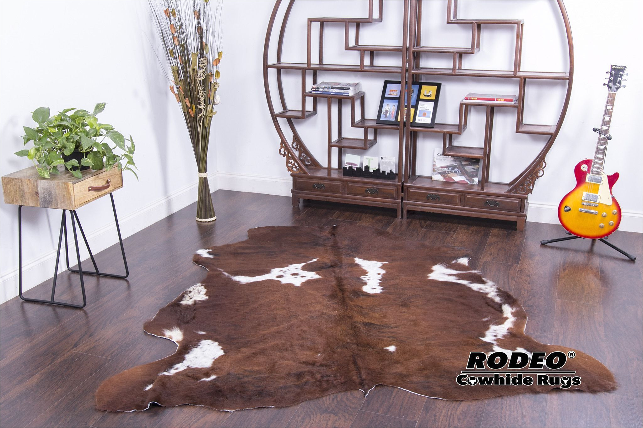 new large long hair brown cowhide rugs area rugs cow skin hide 6 8x6 4 1176