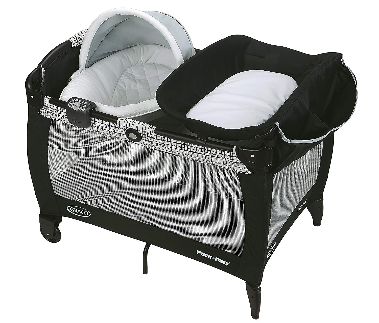 amazon com graco pack n play newborn napper oasis with soothe surround technology teigen baby