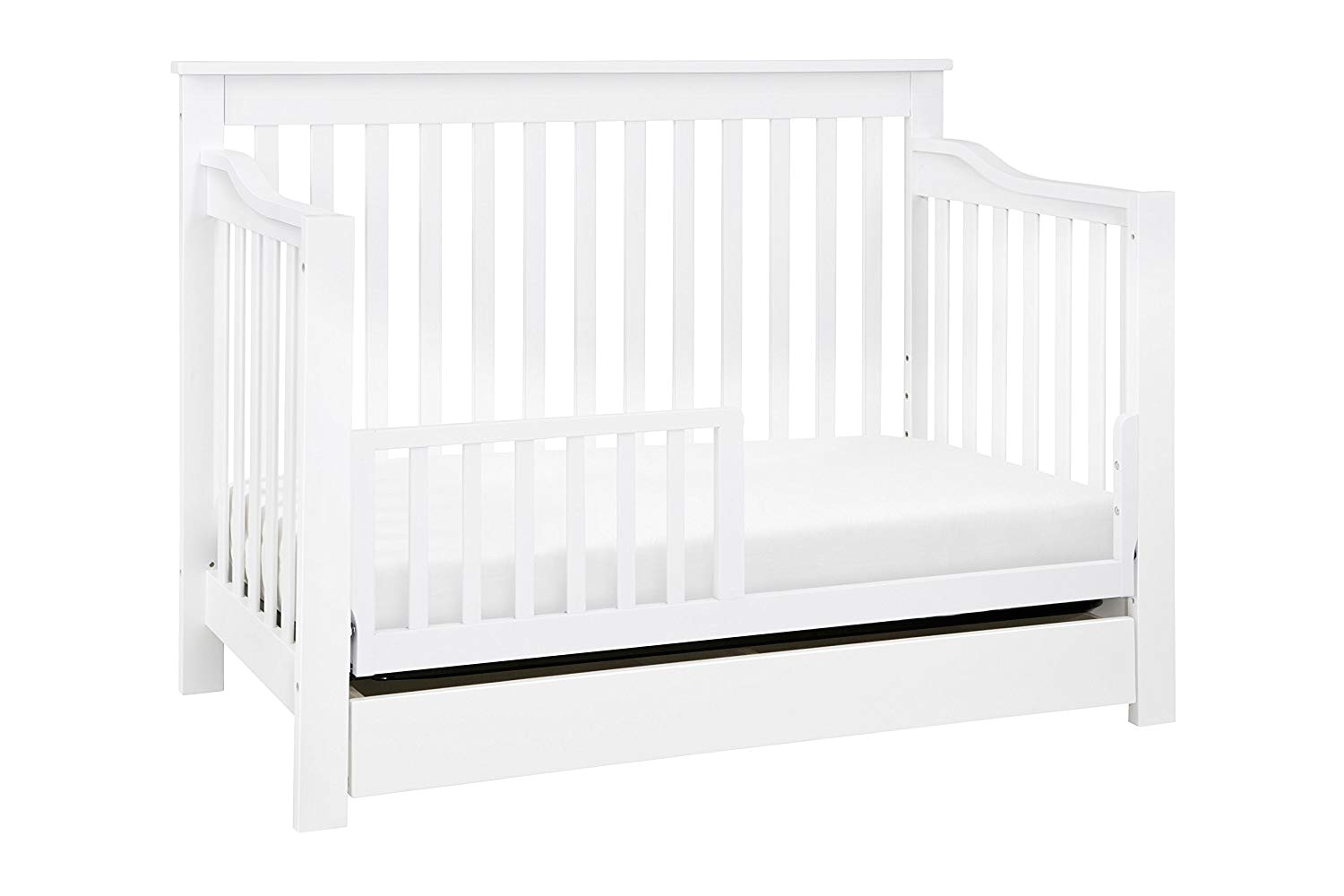 amazon com davinci piedmont 4 in 1 convertible crib with toddler bed conversion kit white baby