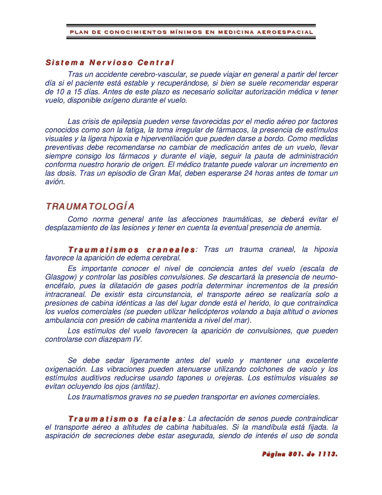 calameo plan de conocimientos ma nimos en medicina aeroespacial 3aa parte