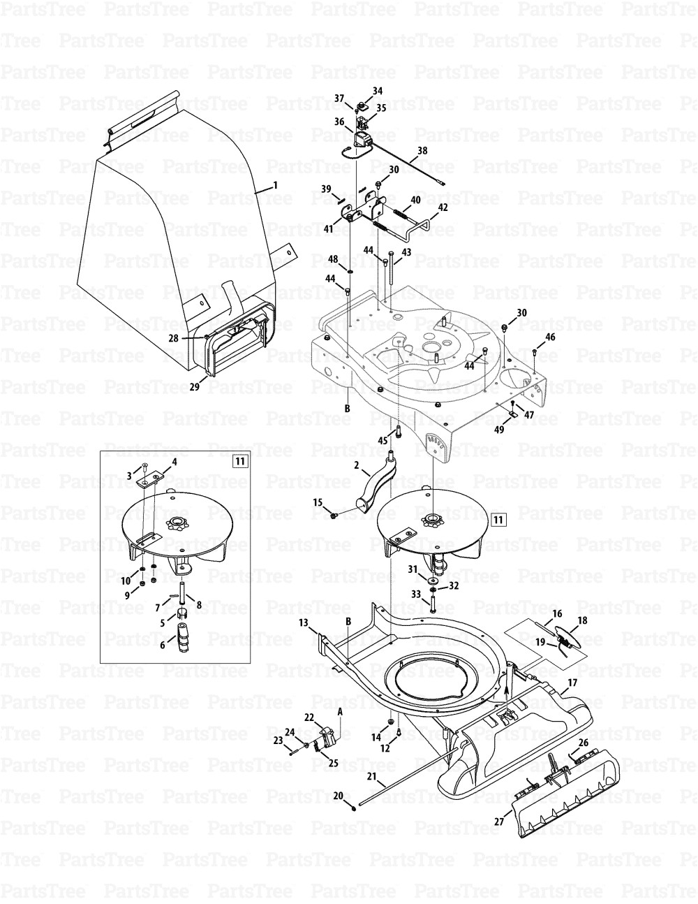 Cub Cadet Csv 050 Chipper Shredder Vacuum Cub Cadet Csv050 24a 05mm010 24a 05mm756 Cub Cadet Chipper