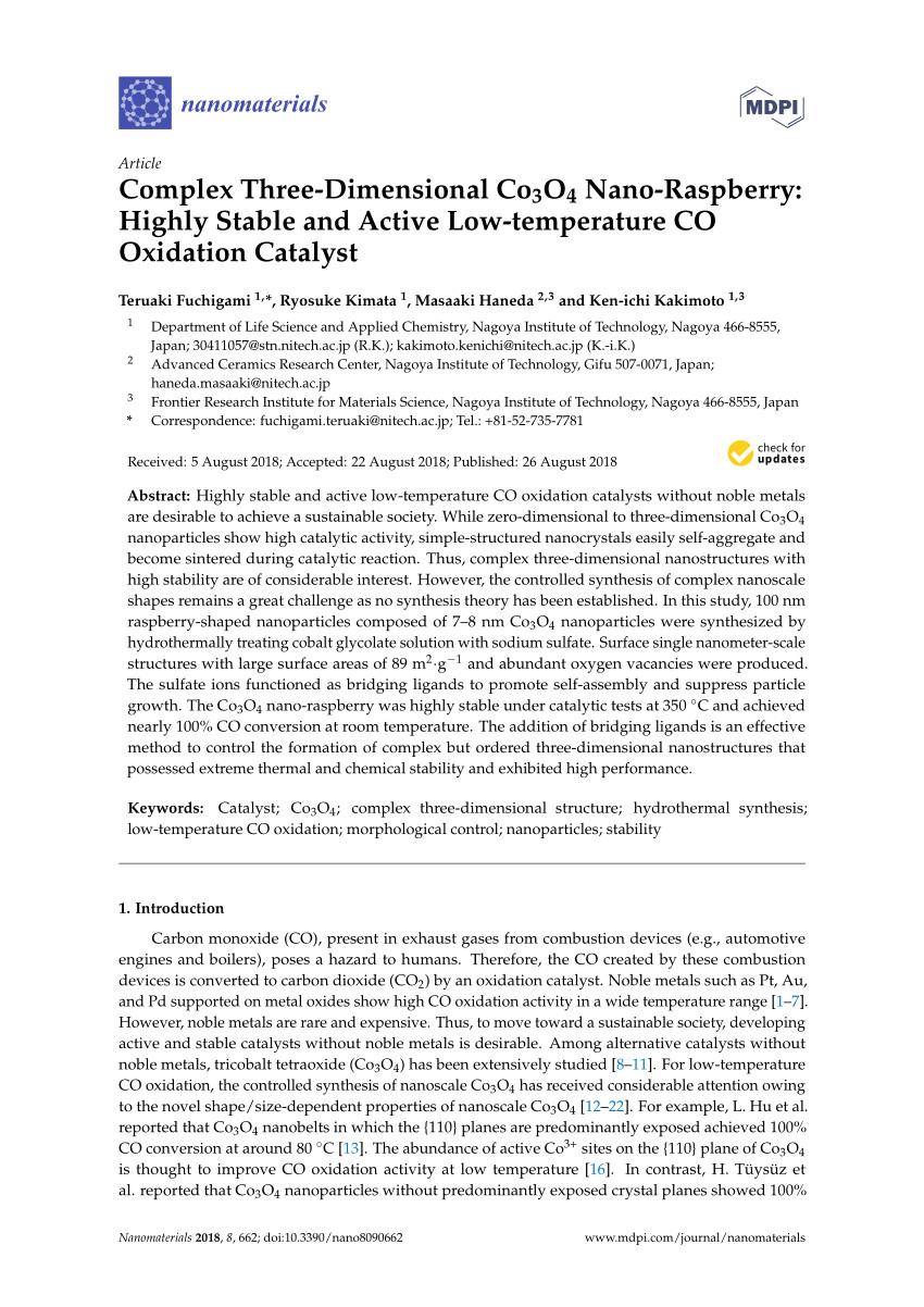 pdf stepwise splitting growth and pseudocapacitive properties of hierarchical three dimensional co3o4 nanobooks