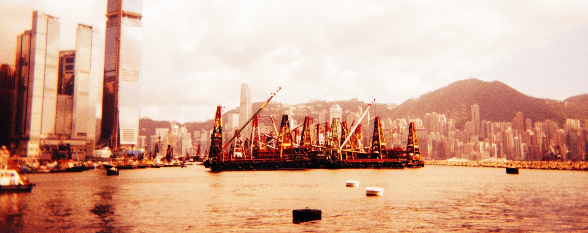 victoria harbour shot using a holga camera picture justin lim