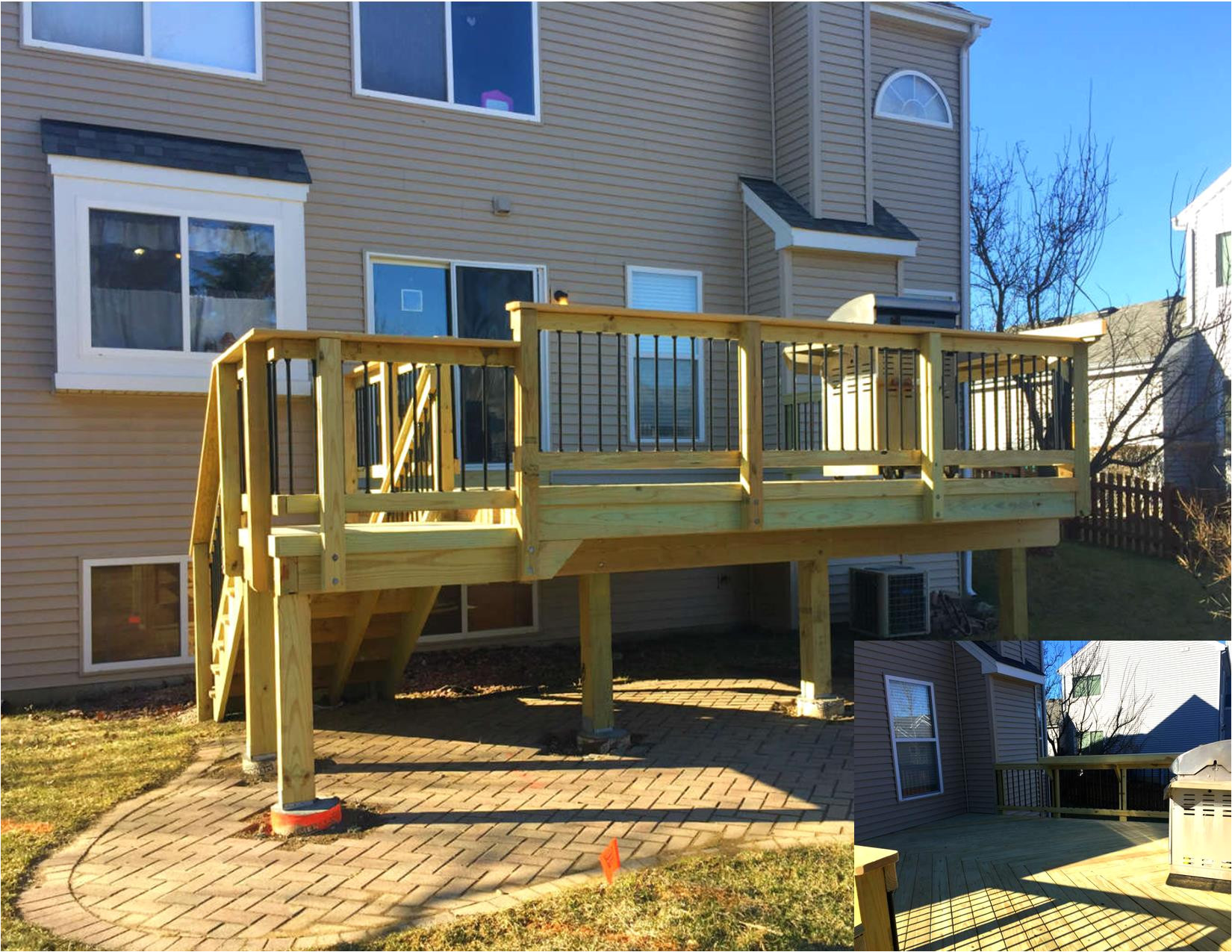 wood deck design in gurnee il thumbnail