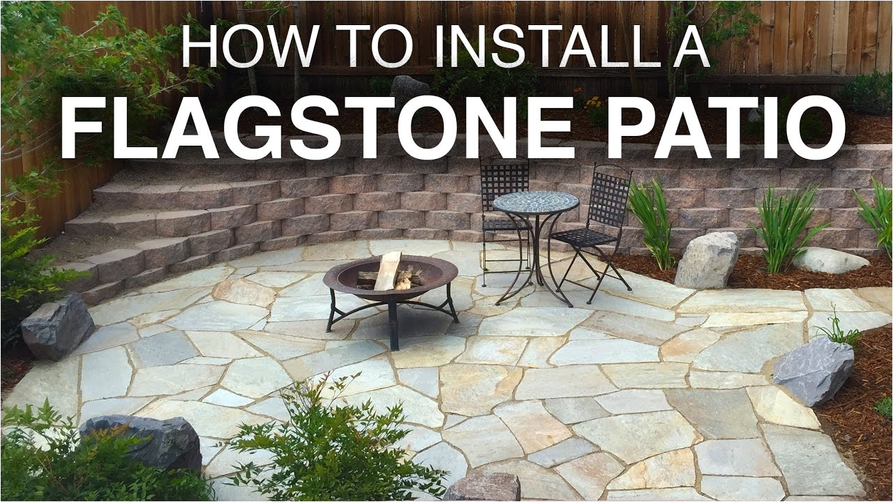 how to install a flagstone patio step by step