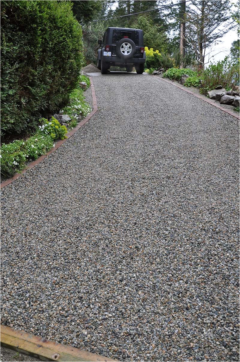 the core system retains the gravel and ends rutting and sinking on a gravel driveway it is also weed free and allows for landscaping right up to the