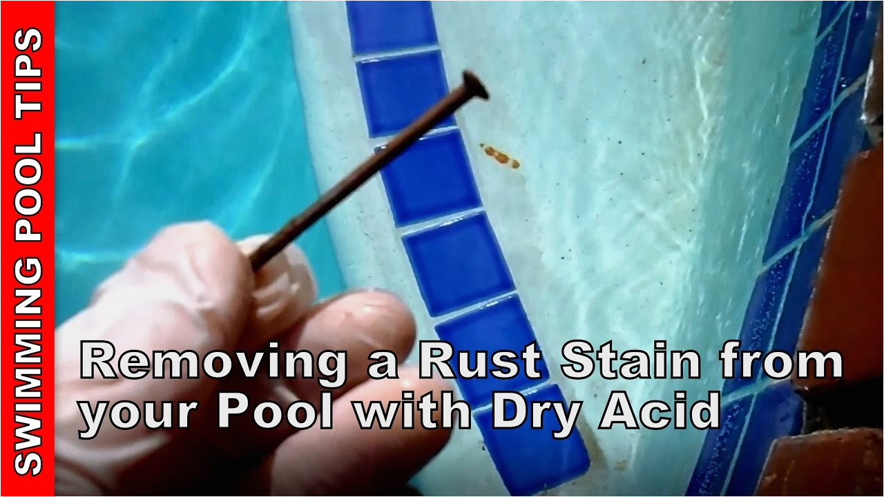 removing rust stains from your pool