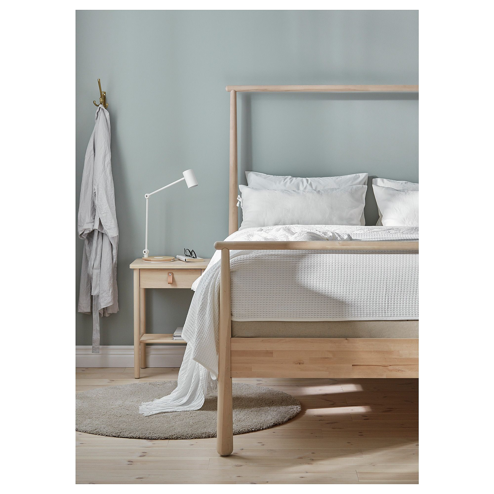 gja ra bed frame queen luroy slatted bed base ikea