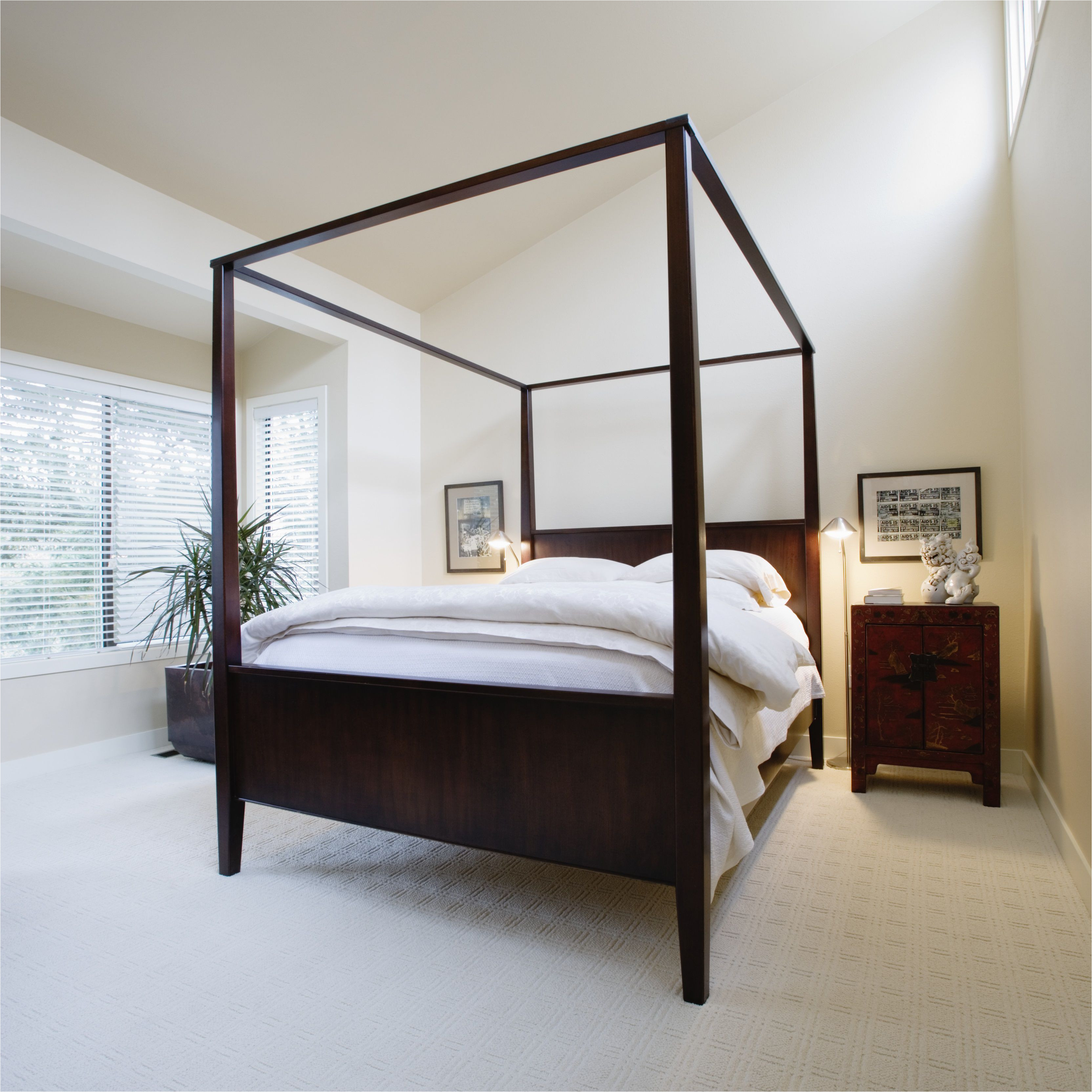 contemporary canopy bed