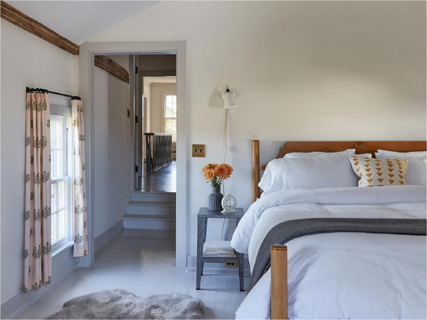 modern farmhouse guest bedroom