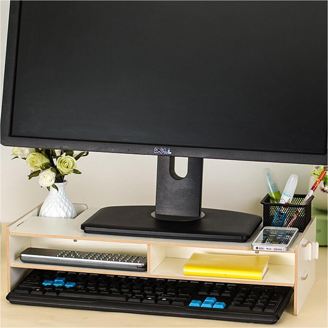 2018 diy desktop puter monitor riser stand desktop wooden monitor types of diy monitor stand wood