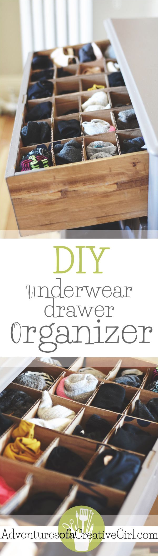 Diy Underwear Drawer organizer Underwear Drawer organizer Diy organization Pinterest Domov