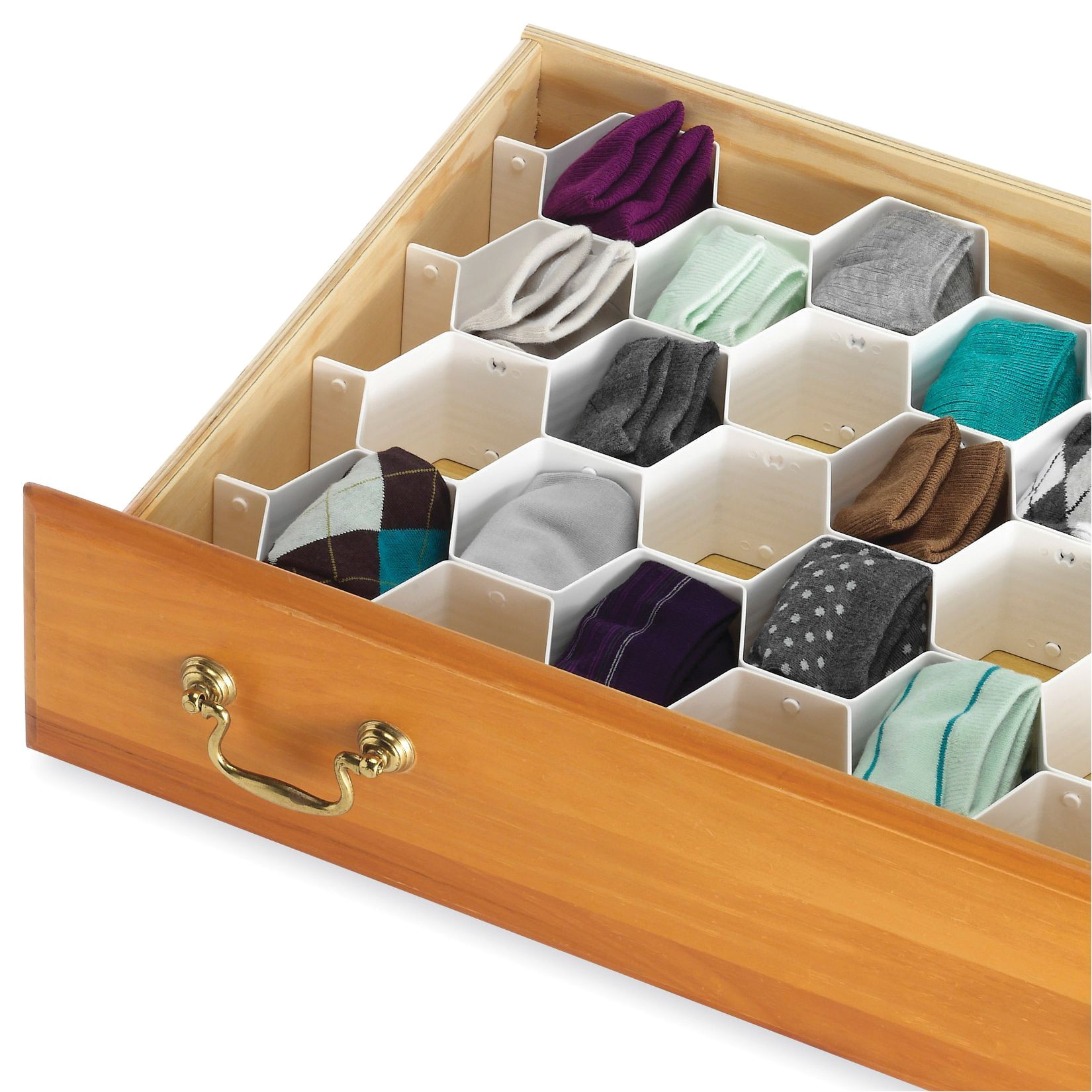 whitmor 6025 3928 honeycomb drawer organizer