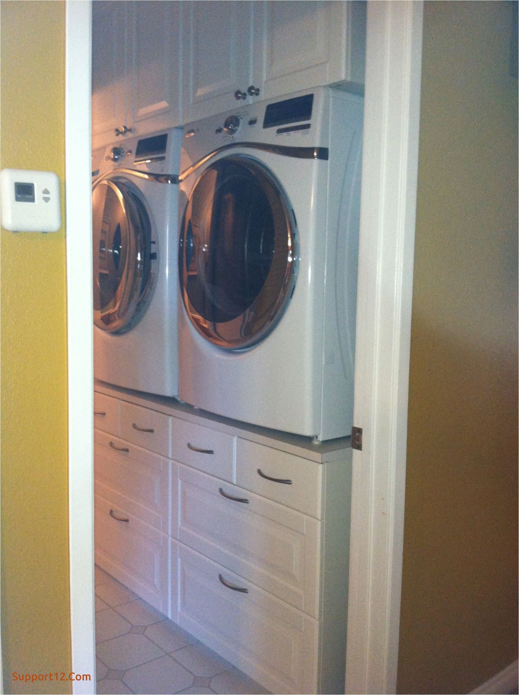 washer dryer pedestal platform with drawers do it yourself home projects from ana white new