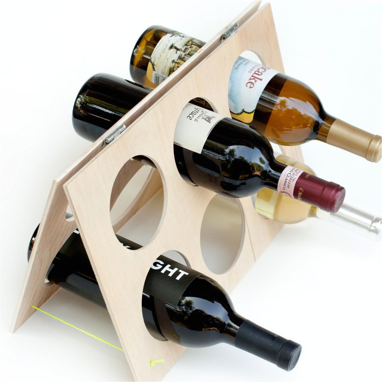 an a frame wine rack that holds 6 bottles of wine diy network