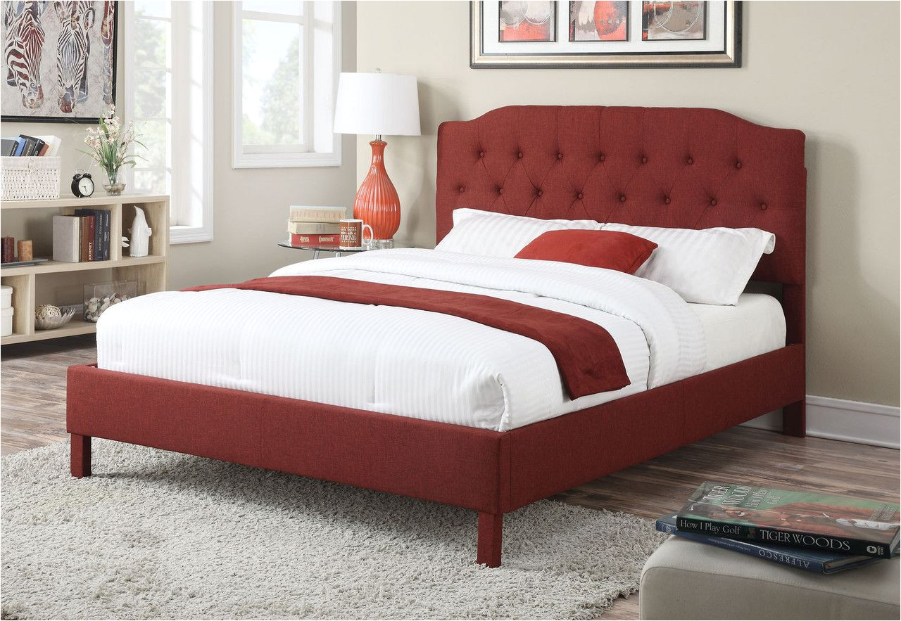 Eastern King Bed Size Vs King Clive Red Linen Eastern King Bed 24997ek Queen Beds Beds and King