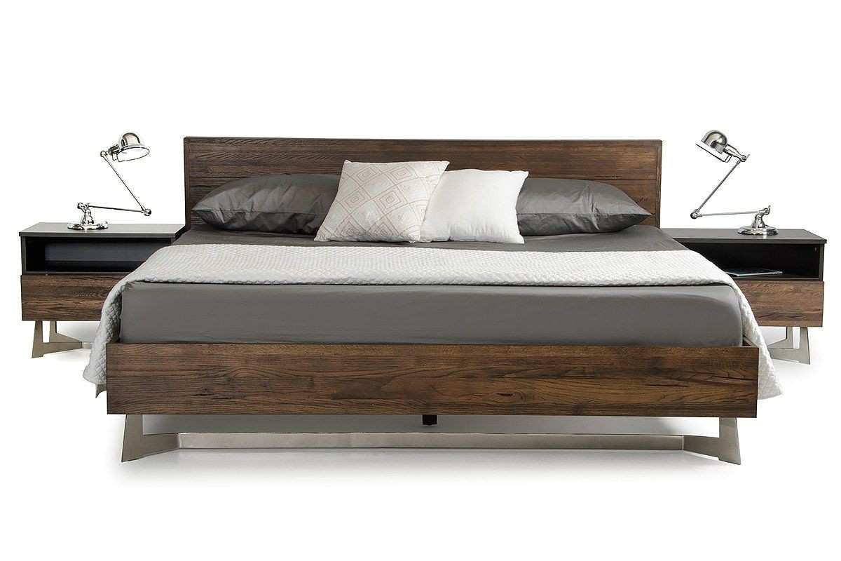 eastern king bed frame elegant modrest wharton modern dark aged oak eastern king bed of eastern