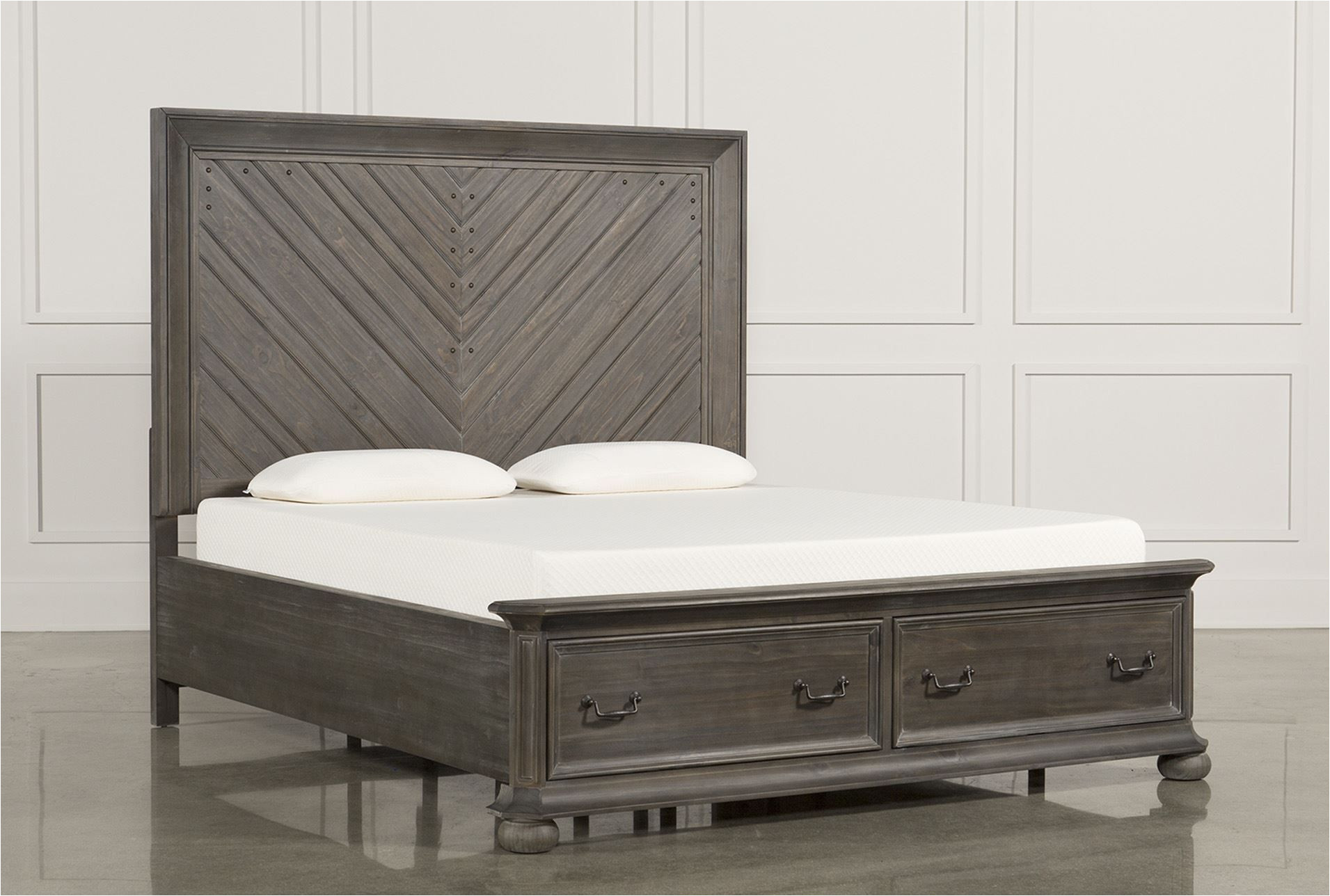 laurent california king panel bed w storage 360