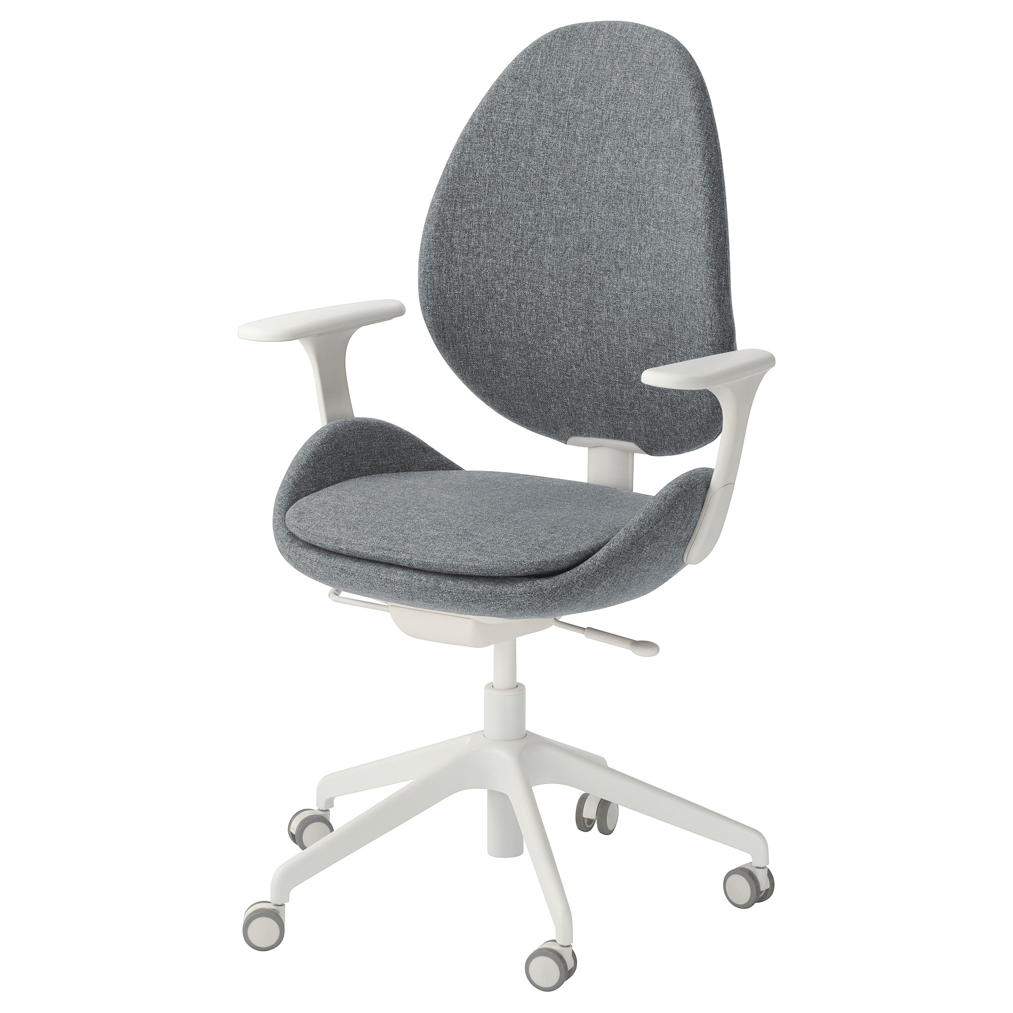 ikea hattefja ll swivel chair with armrests
