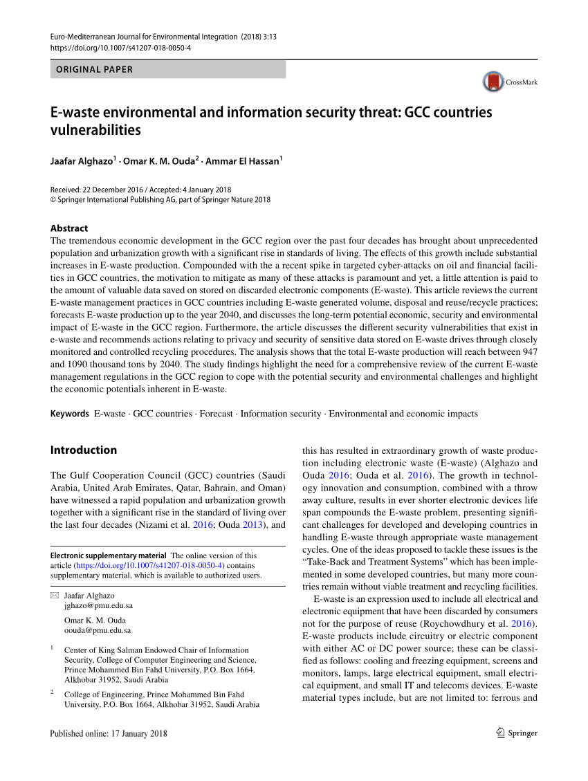 pdf estimation of future generated amount of e waste in the united states