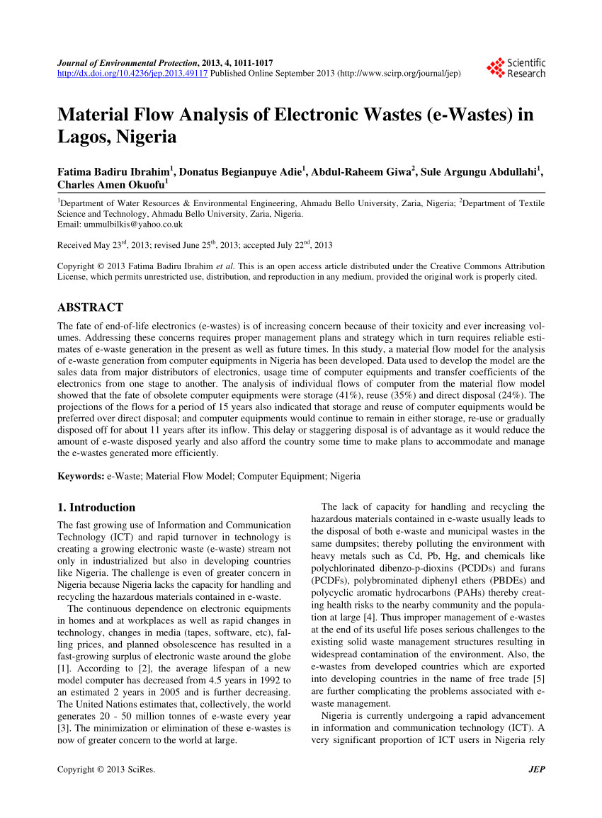 pdf estimation of future generated amount of e waste in the united states