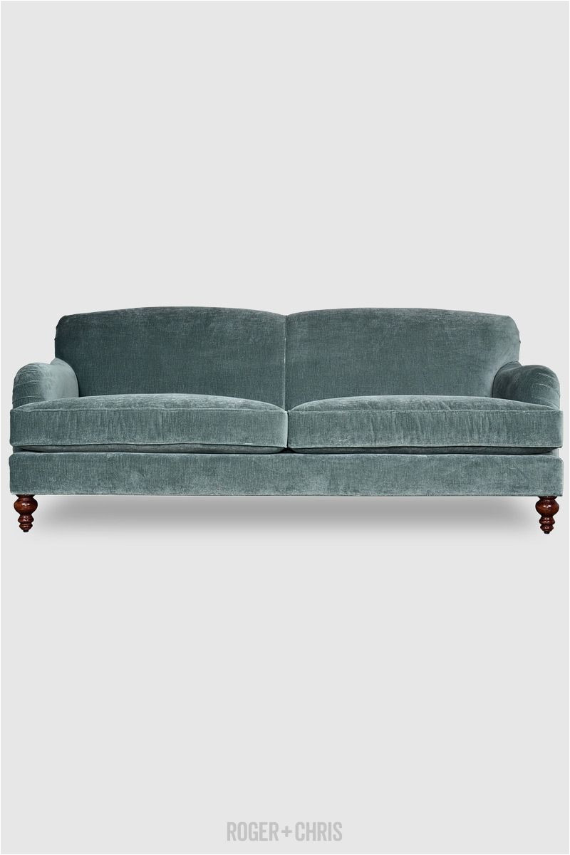 basel tight back english roll arm sofa in cannes silver sage velvet fabric roger chris