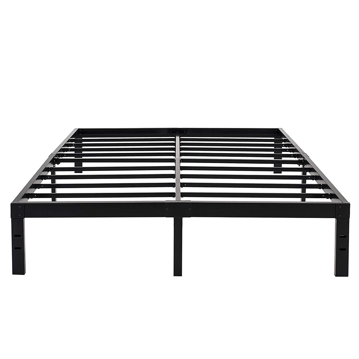 amazon com homus 14 inches steel slat platform bed frame heavy duty and easy assembly mattress foundation noise free box spring replacement full kitchen