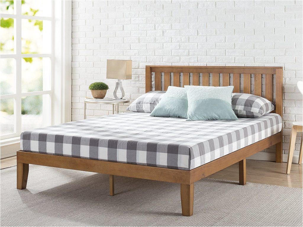 zinus 12 wood platform bed frame w headboard