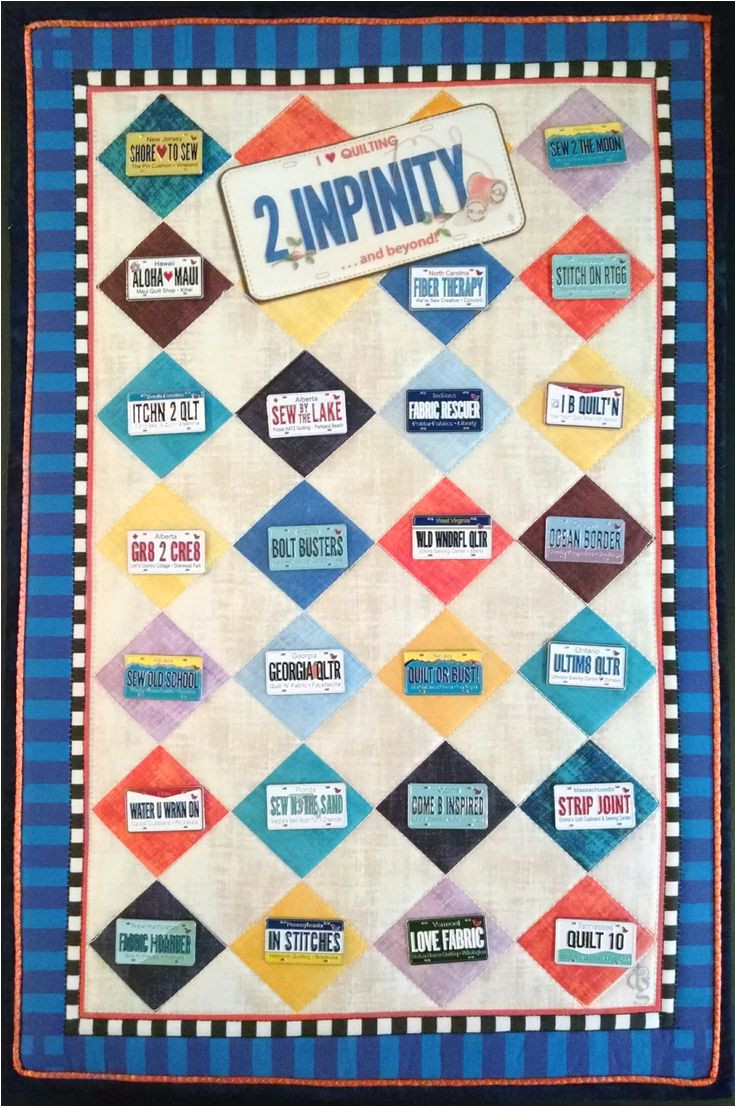 here is a quick and easy way to showcase all those great little license plate pins you have collected this printed fabric panel x from zebra patterns