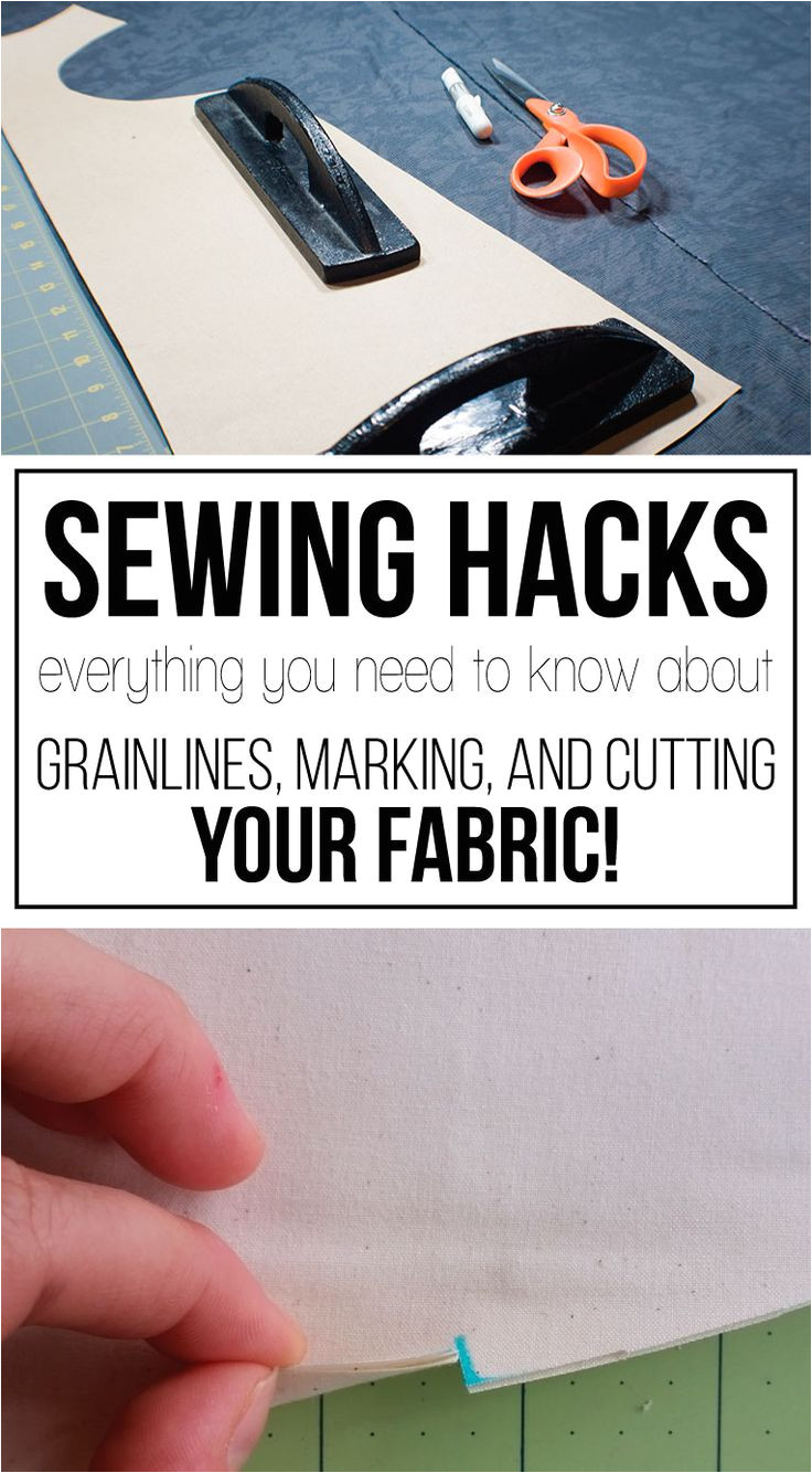 all about grainlines marking and cutting your fabric