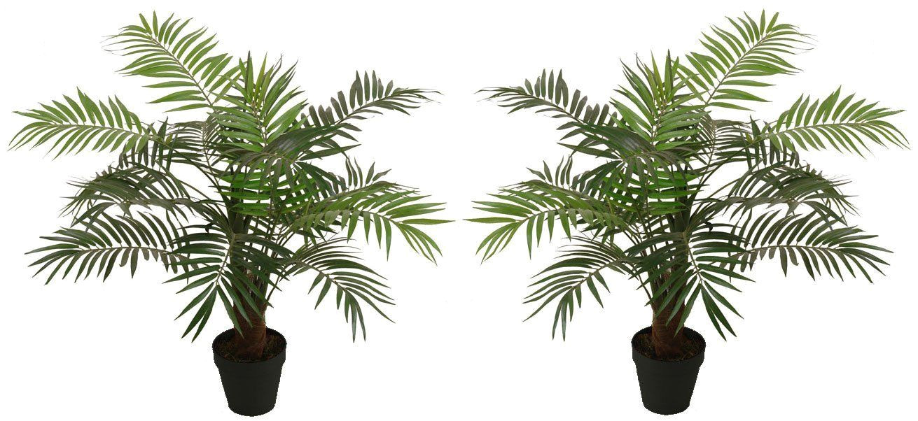 2 best artificial 90cm 3ft paradise palm trees outdoor indoor tropical conservatory office garden plant amazon co uk garden outdoors