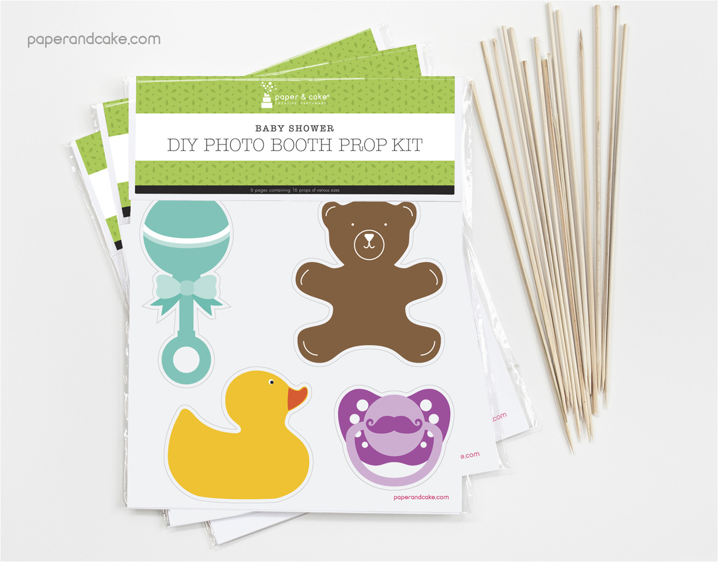 baby shower photo booth props diy kit