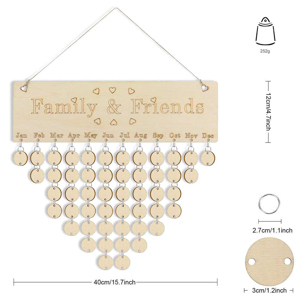 Family Birthday Board Diy Kit Detail Feedback Questions About Wooden Birthday Family Calendar Diy