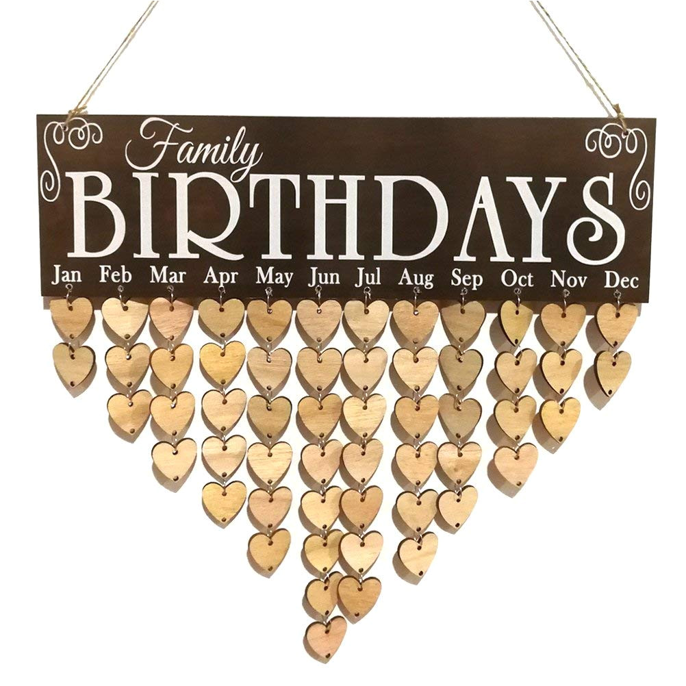 Family Birthday Board Kit Australia Vorcool Family Birthday Board Plaque Diy Hanging Wooden Birthday