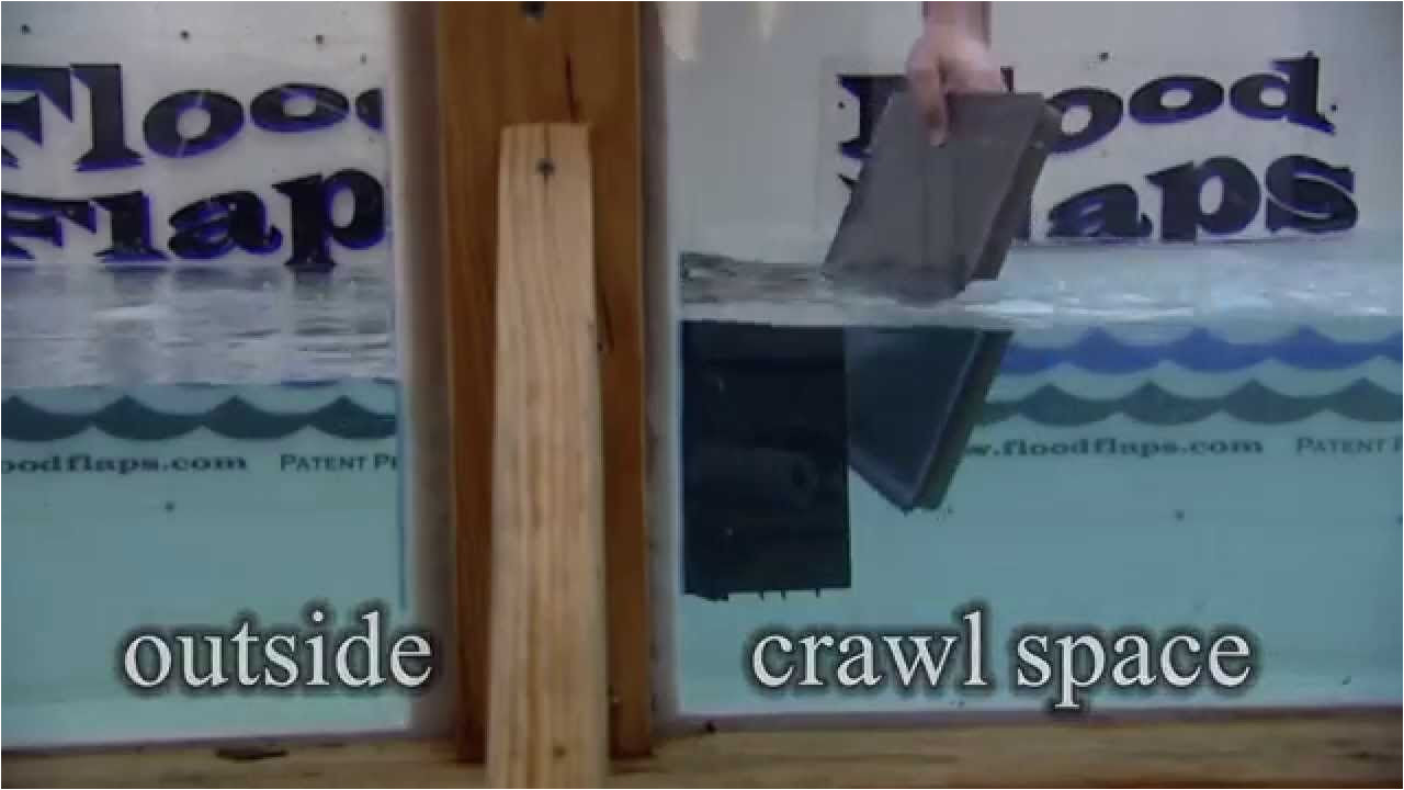 flood flaps water flow demonstration video