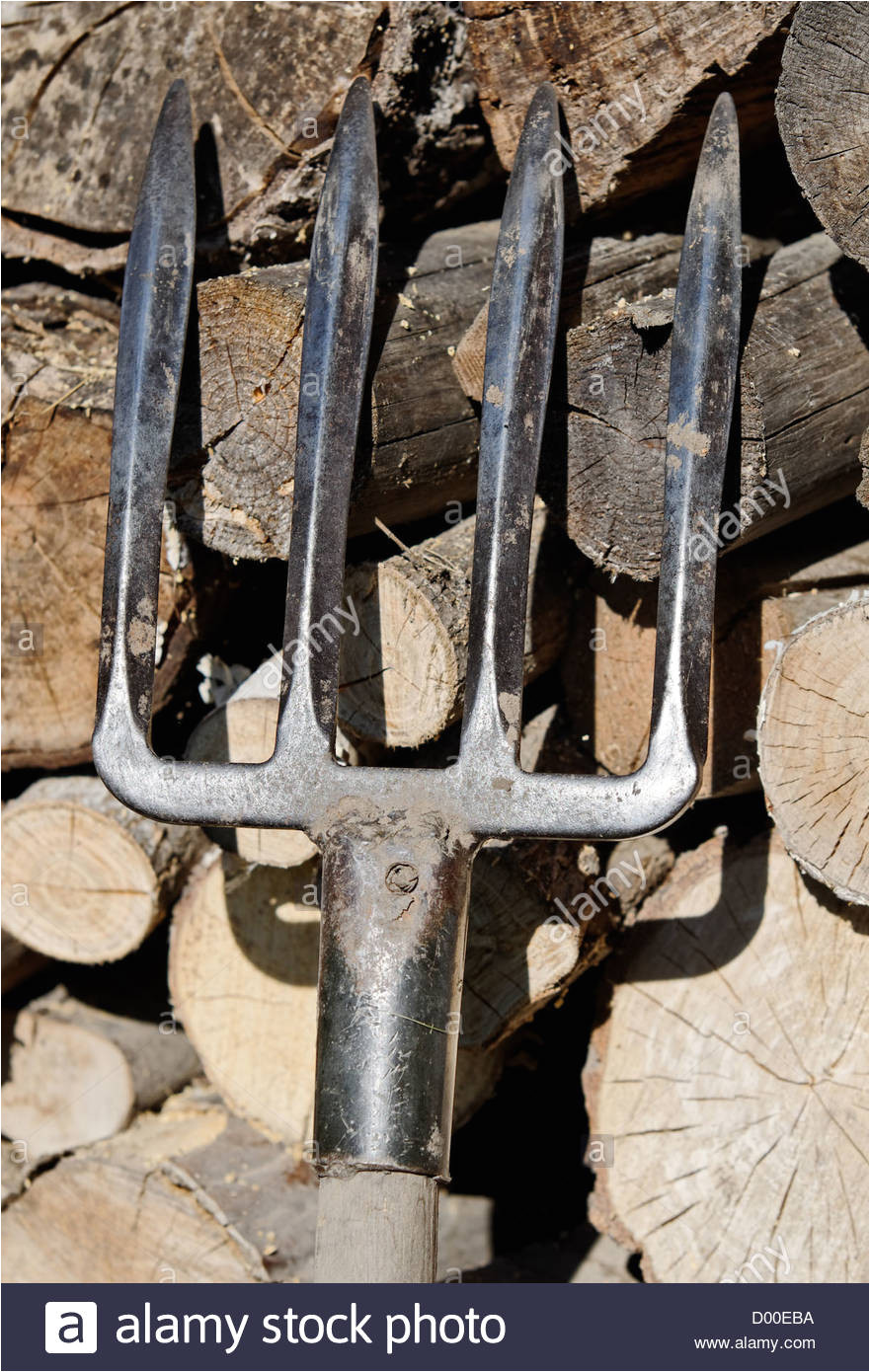 a manure fork stock image