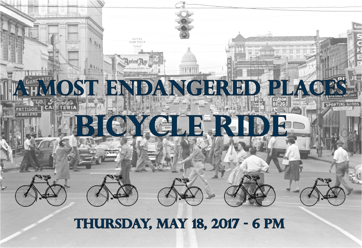 join us on may 18 for a leisurely bicycle ride to learn about little rock s most endangered places past and present the laid back six mile ride will
