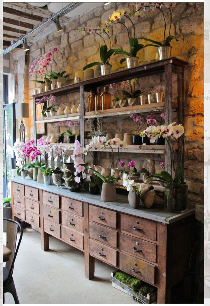 eric chauvin flower shop paris lovely concept for inside a greenhouse shelves counter and drawers