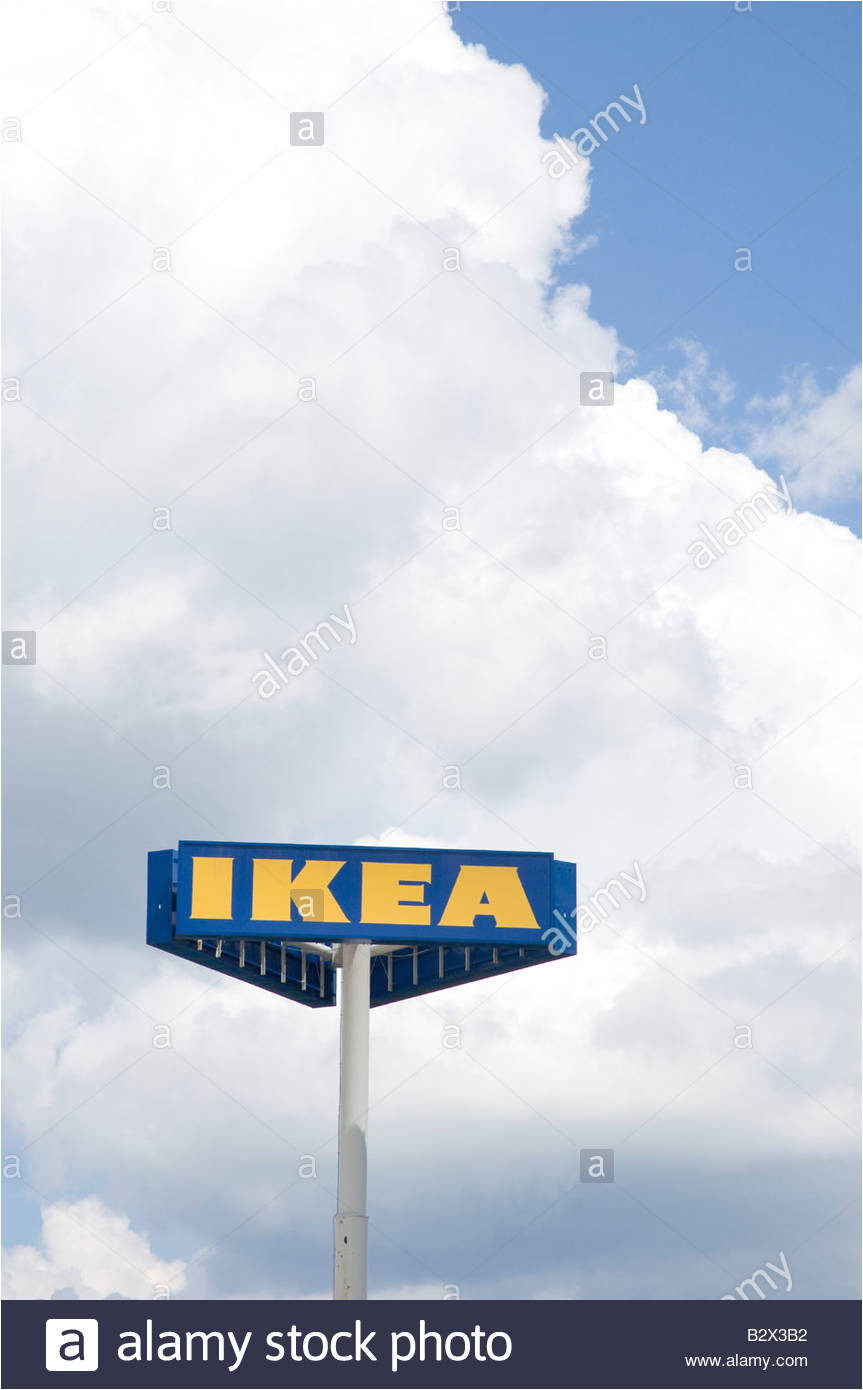 ikea sign at their store in stoughton massachusetts usa stock image