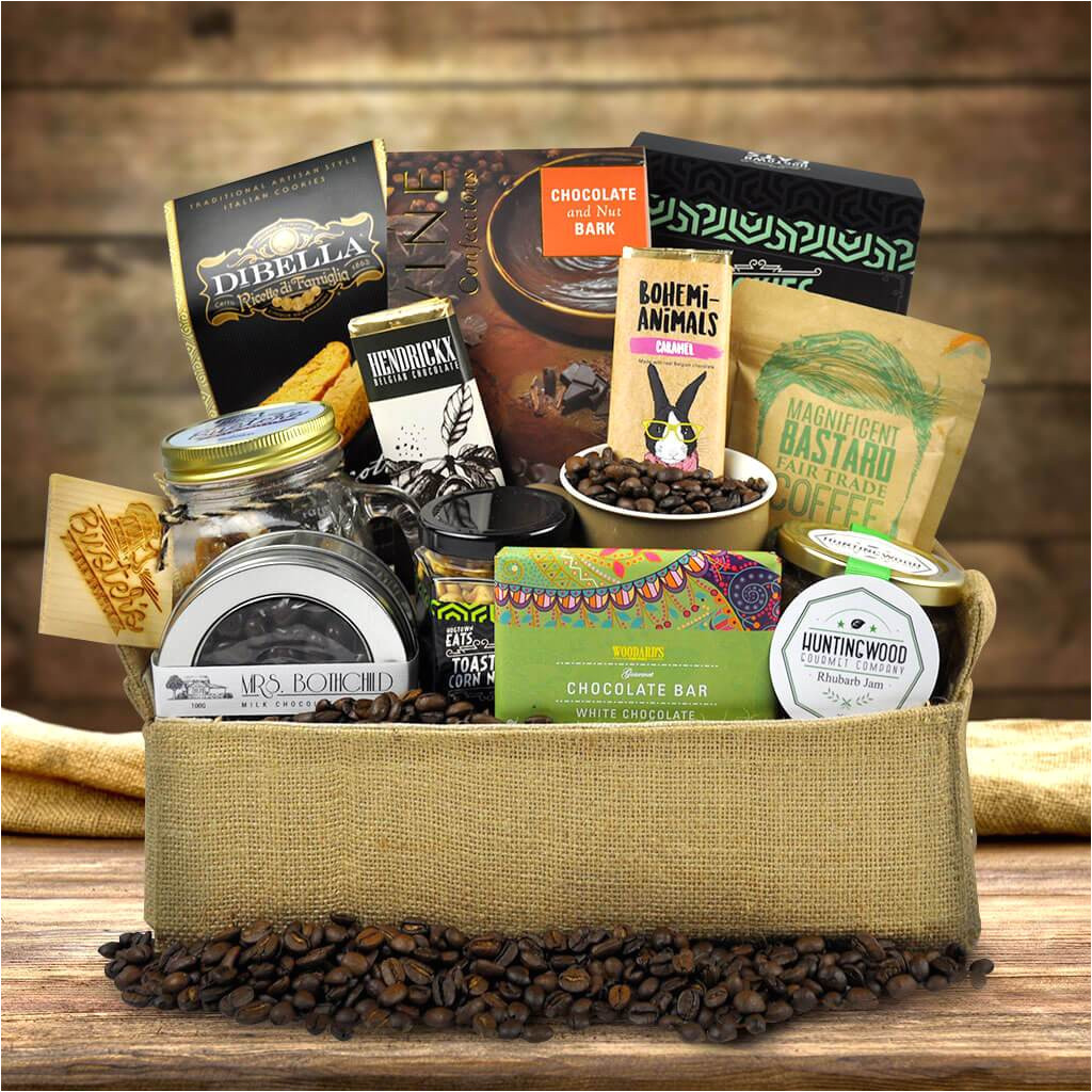the free trade gourmet coffee gift basket