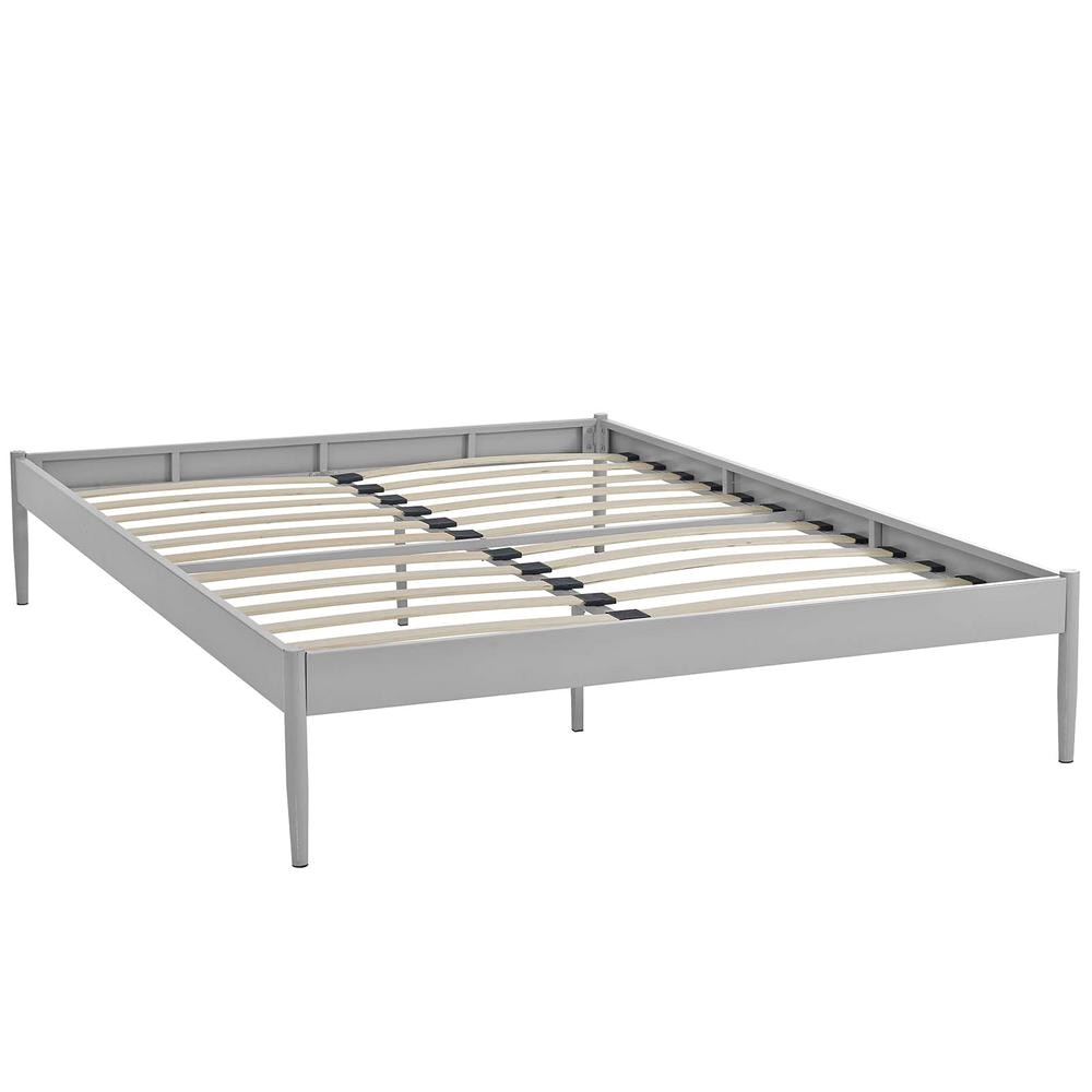 Full Size Bed Slats Home Depot Modway Elsie Gray King Bed Frame Mod 5475 Gry the Home Depot