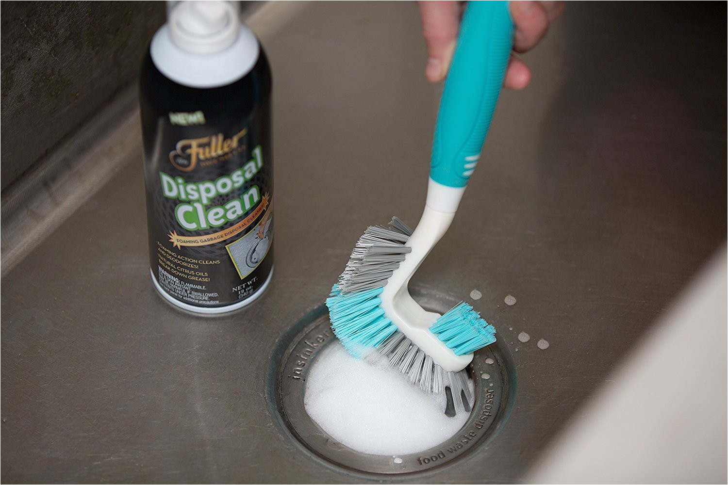 amazon com fuller brush garbage disposal cleaner foaming action fresh citrus scent 12 oz home kitchen
