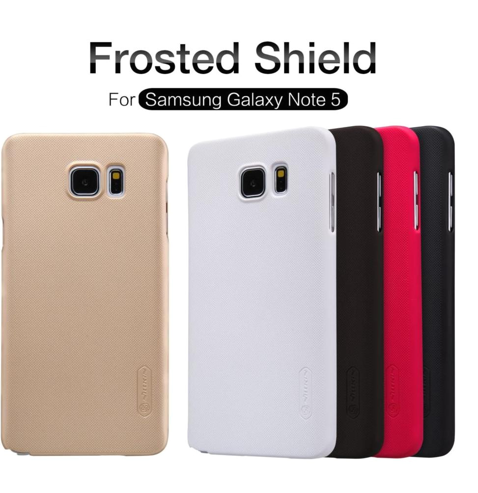 nillkin frosted shield telefono funda para samsung galaxy note 5 duro contraportada para samsung note5 nota 5 n920 pc carcasas pantalla pela culas