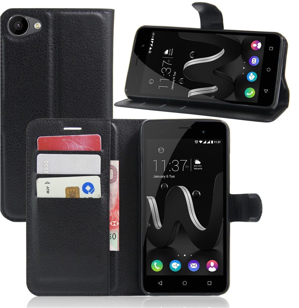 funda cyboris fundas para wiko k kool wiko jerry caso flip lichee holster pu cuero con ranura para tarjetas funcia n del soporte