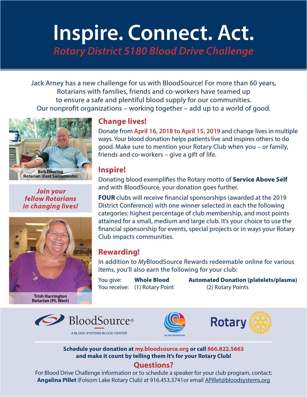 2018 19 blood drive challenge